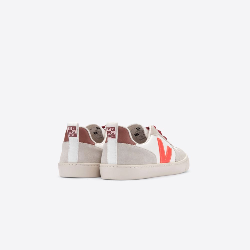 Buy Veja Kids Sneakers India Online Veja V 10 Veja X Bonton White Orange